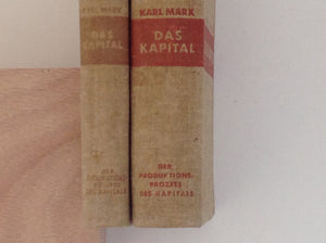 Karl Marx -  Das Kapital Kritik Der Politischen Okonomie Ersten Band Buch I : Der Produktionsprozess Des Kapital - Zweiter Band - Buch II : Der Zirkulationsprozess Des Kapitals - Two Vulumes (of three)