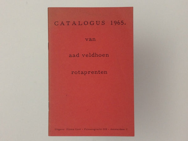 Catalogus 1965 Van Aat Veldhoen Rotaprenten
