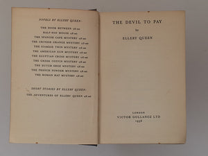 the Devil to Pay - first edition ELLERY QUEEN
