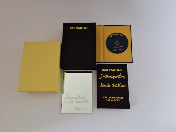 Ben Vautier - Introspection Truth Art &amp; sex - de Luxe edition numberred SIGNED and with multiple in cassette - Personal Structures Art project # 07