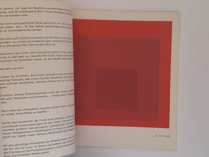 Josef Albers Ausstellung vom 12 September bis 25 Oktober 1973