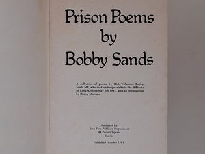 Prison Poems by Bobby Sands