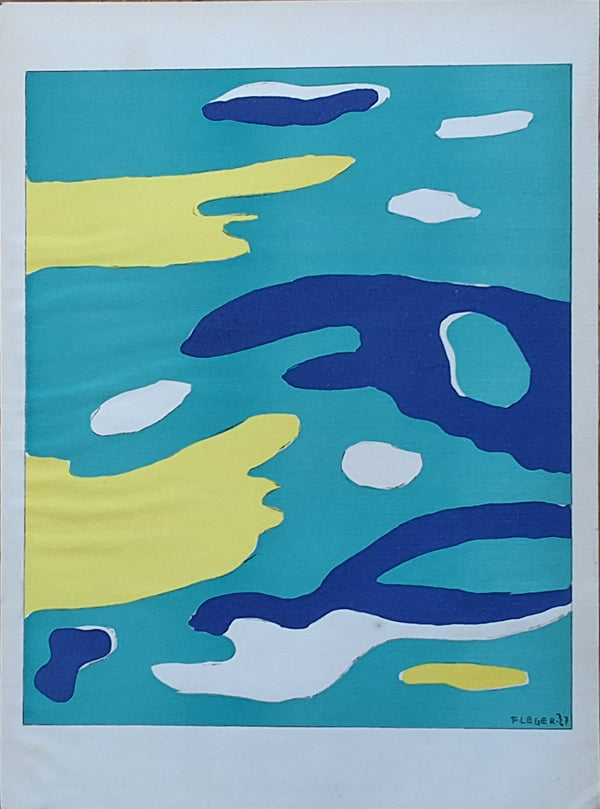 - Water - L'Eau - Lithograph Fernand Leger - Verve no 1 the 4 elements - 1937 - FERNAND LEGER
