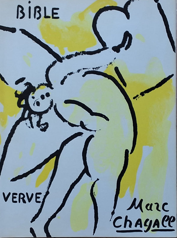 Bible - Yellow Title page - lithograph by Chagall from Verve 33 - 34 1956 CHAGALL -