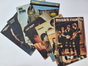 MUZIEK EXPRES - 9 nummers van de jaargang 1966 (incompleet) - inclusief centre folds