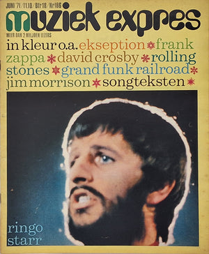 MUZIEK EXPRES - 11 nummers van jaargang 1971 - inclusief alle center folds