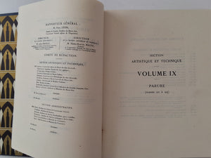 Exposition Internationale des Arts Decoratifs et Industriels Modernes Paris 1925 - Section Artistiques et Technique - Volume IX Parure (Classes 20 a 24) M.PAUL LEON