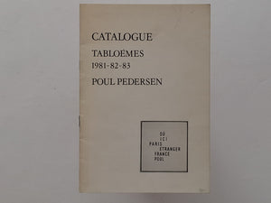Catalogue - Tabloemes 1981 - 82 - 83 - Poul Pedersen