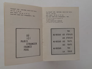 Catalogue - Tabloemes 1981 - 82 - 83 - Poul Pedersen