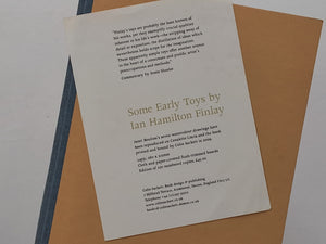 Some Early Toys by Ian Hamilton Finlay JANET BOULTON