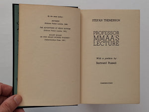 Professor MMAA's Lecture - with a preface by Bertrand Russell STEFAN THEMERSON
