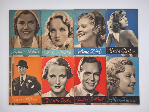 Illustrierte Filmbucher - Renate Muller - Marlene Dietrich - Liane Haid - Greta Garbo - Hans Albers - Brigitte Helm - Gustav Frohlich - Lilian Harvey