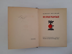 De Stille Plantage - 1931 eerste druk gebonden ALBERT HELMAN