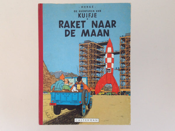 HERGE. De avonturen Van Kuifje - Raket Naar de Maan - gebonden editie harde kaft