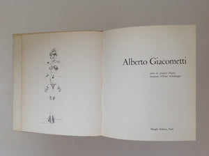 Alberto Giacometti . Parijs: Maeght Edieur, 1962 by Jacques Dupin