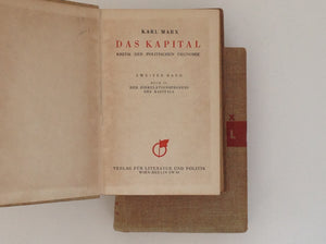 Karl Marx -  Das Kapital Kritik Der Politischen Okonomie Ersten Band Buch I : Der Produktionsprozess Des Kapital - Zweiter Band - Buch II : Der Zirkulationsprozess Des Kapitals - Two Vulumes (of three)