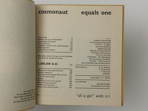 Equals One - 35 - Cosmonaut - the Journal of Auroville - Sri Aurobindo Society 1973.