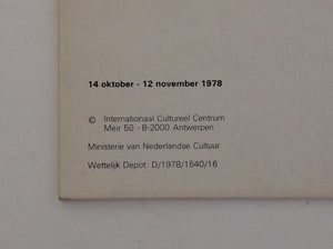JAN VERCRUYSSE - Fur Elise - First (artist) book of the Author 1978