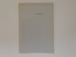 REINHARD MUCHA - Staatlichen Kunsthalle 1981 . Baden Baden
