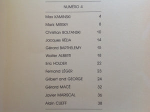 NOISE - Numero 4 - with contributions by Max Kaminski - Mark Mirsky, Boltanski  - Leger - Gilbert & George