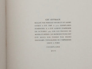 BRAQUE - Lithographe - Numbered Edition with Two Lithographs and a litho on the frontcover - text Francis Ponge