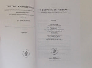 JAMES M ROBINSON Editor. The Coptic Gnostic Library - a Complete Edition of the Nag Hammadi Codices Vol. I t/m 5 - Complete Set