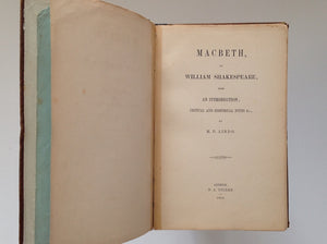 SHAKESPEARE. MacBeth By William Shakespeare with an Introduction, Critical and Historical Notes &amp; Co, By M.P.LIndo - SIGNED by N.P.Lindo