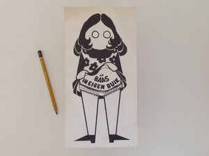 BAAS IN EIGEN BUIK - 1972 Campagnekaart . Amsterdam: Dolle Mina