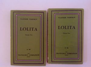 VLADIMIR NABOKOV - Lolita - Two Volumes - No 66 Traveller's Companion Series