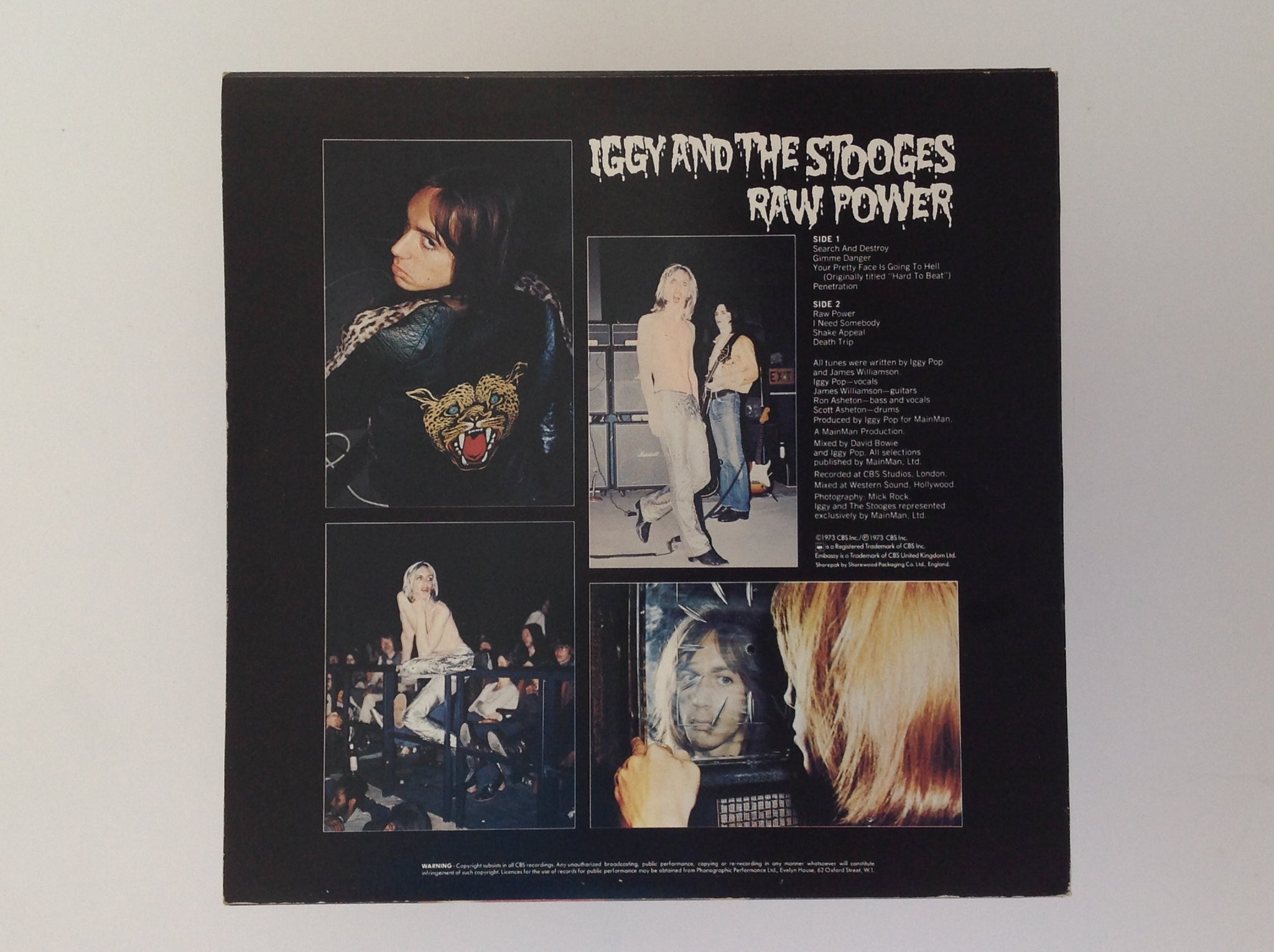 DIRSA Iggy and The Stooges - RAW Power Men's T-Shirt Short Sleeve O DIRSA Iggy and The Stooges - RAW Power Men's T-Shirt Short Sleeve O