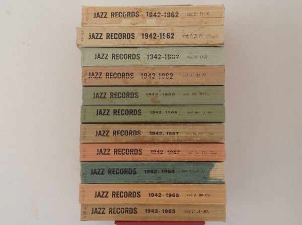 JORGEN GRUNNET JEPSEN - Jazz Records 1942 - 1962 (1969) - a Discography Edited By Jorgen Grunnet Jepsen - 8 Editions in 11 Volumes - Complete Set .