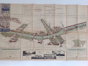 Plan Officiel - Exposition Internationale Des Arts et Des Techniques PARIS 1937