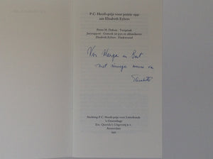 ELISABETH EYBERS - P.C.Hooftprijs 1991 - SIGNED.