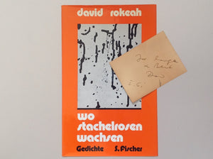 DAVID ROKEAH - Wo Stachelrosen Wachsen - Gedichte - SIGNED