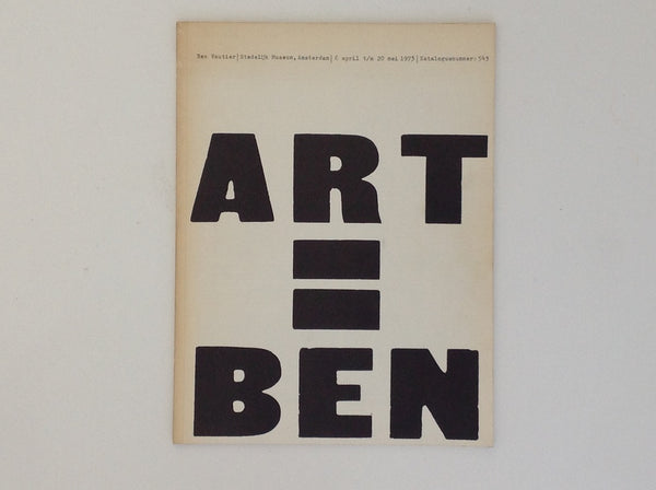 ART = BEN - Ben Vautier - SM Catalogus 543