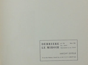 Chillida - Derriere le Miroir 124 - Including 4 Lithographs in Color and B&W