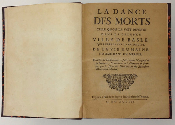 MATTHIEU MERIAN - La Dance Des Morts Telle Qu'on La Voit Depeinte Dans La Celebre Ville De Basle