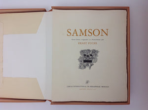 ERNST FUCHS - SAMSON - Eaux - Fortes Originales et Illustrations Par Ernst Fuchs - French Language Edition - Numbered and SIGNED