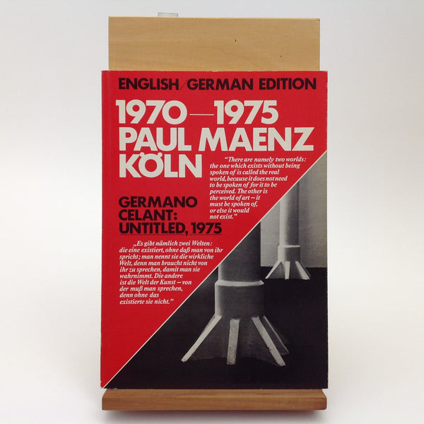1970 - 1975 Paul Maenz Köln