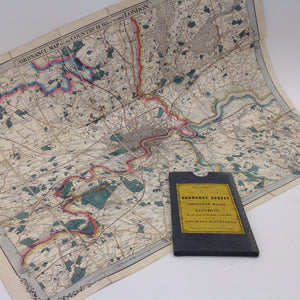 Ordance Map of the Country - 14 Miles Round London