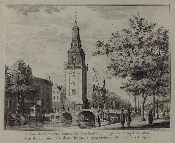 AMSTERDAM, Jan Roodenpoortstoren op de Torensluis over het Singel