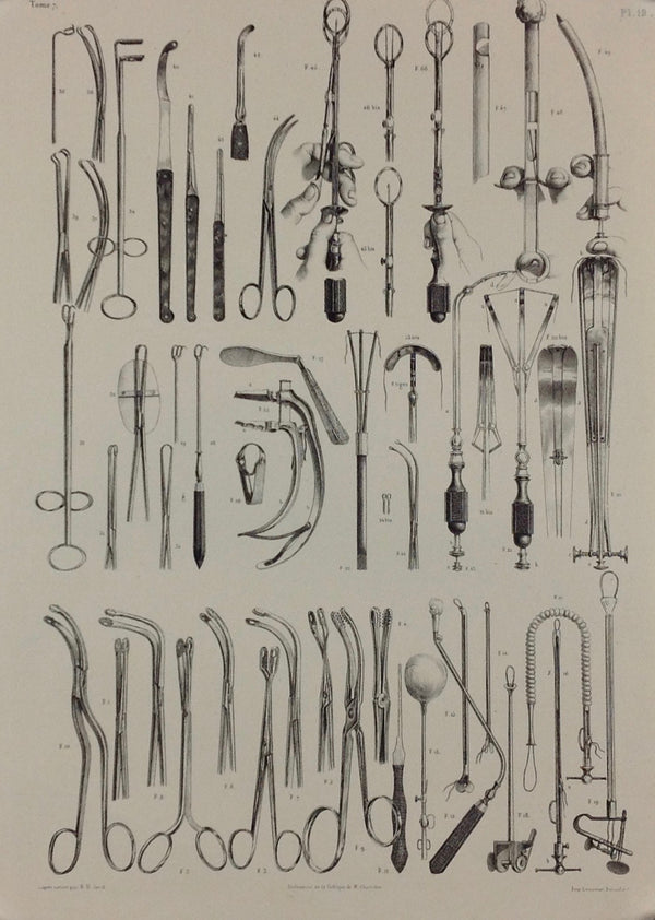 L'Anatomie de L'Homme, Instruments des Opérations qui se Pratiquent Dans les Fosses Nasales et sur les Amygdales