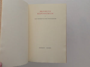 CEES NOOTEBOOM / LEO VROMAN. Brooklyn Responsorium