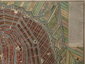 Grote Plattegrond van Amsterdam, Plan van de wyd vermaarde en beroemde koop-stad Amsterdam