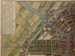 Grote Plattegrond van Amsterdam, Plan van de wyd vermaarde en beroemde koop-stad Amsterdam