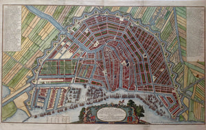 Grote Plattegrond van Amsterdam, Plan van de wyd vermaarde en beroemde koop-stad Amsterdam