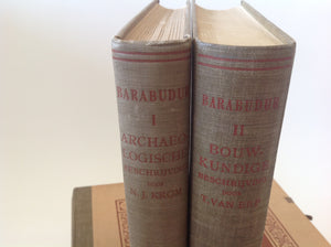 KROM, N.J. & T. v. ERP Beschrijving van Barabudur. The Hague, M. Nijhoff, 1920 - 1931. 5 Volumes of which 2 text-volumes