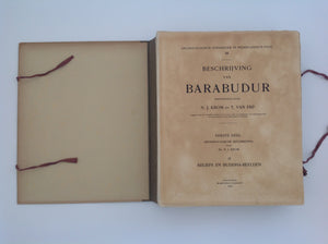 KROM, N.J. & T. v. ERP Beschrijving van Barabudur. The Hague, M. Nijhoff, 1920 - 1931. 5 Volumes of which 2 text-volumes