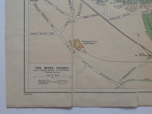 Map of the river Thames from Wooldridge & Gravesend