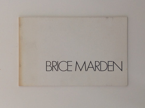 BRICE MARDEN. Marbles Paintings and Drawings